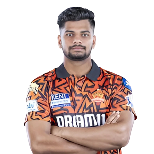 Aniket Verma posing in Sunrisers Hyderabad jersey 2025
