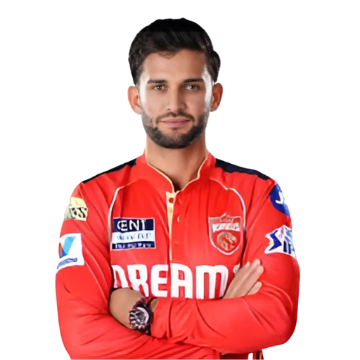 Azmatullah Omarzai posing in punjab kings jersey 2025