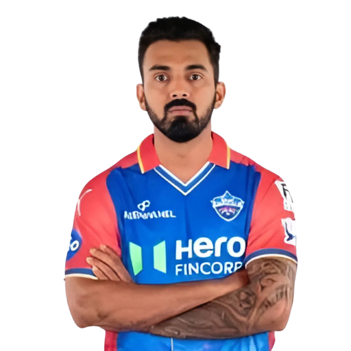 KL Rahul posing in delhi capitals kit