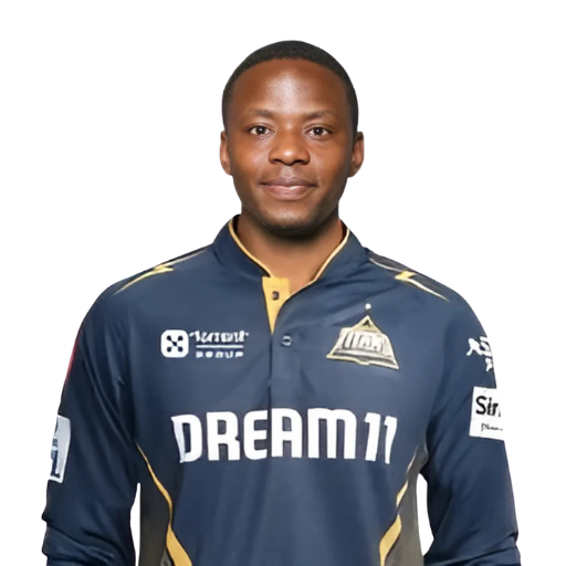 Kagiso Rabada posing in gujarat titans jersey