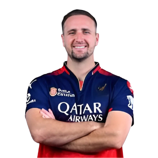 Liam Livingstone posing in Royal Challengers Bengaluru jersey 2025