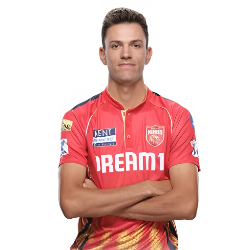 Marco Jansen posing in punjab kings jersey 2025