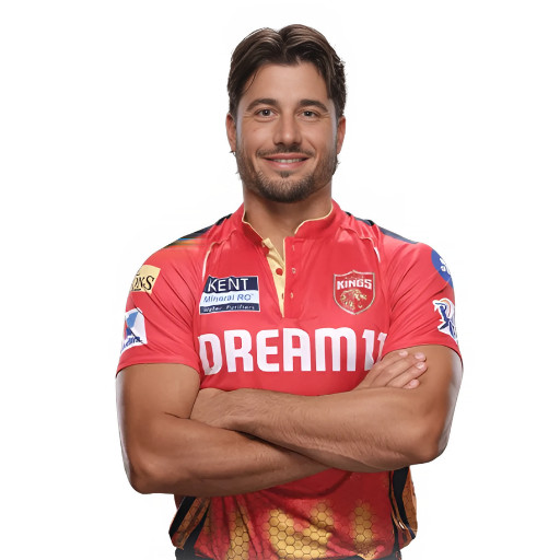 Marcus Stoinis posing in punjab kings jersey 2025