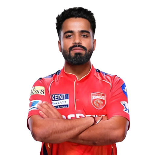 Prabhsimran Singh posing in punjab kings jersey 2025