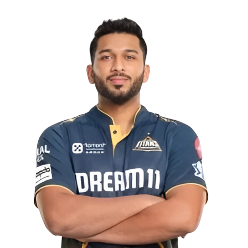 Shahrukh Khan posing in gujarat titans jersey