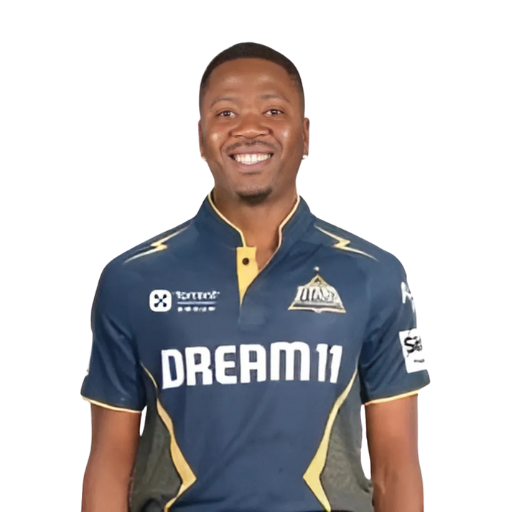 Sherfane Rutherford posing in gujarat titans jersey