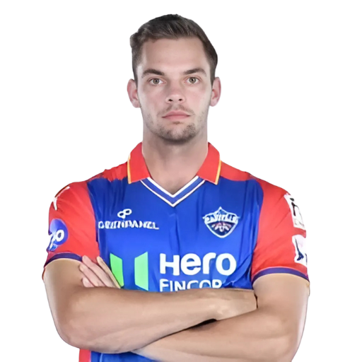 Tristan Stubbs posing in delhi capitals kit