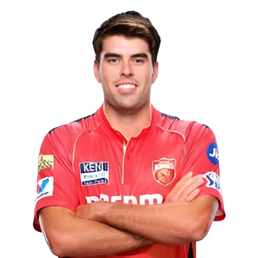 Xavier Bartlett posing in punjab kings jersey 2025