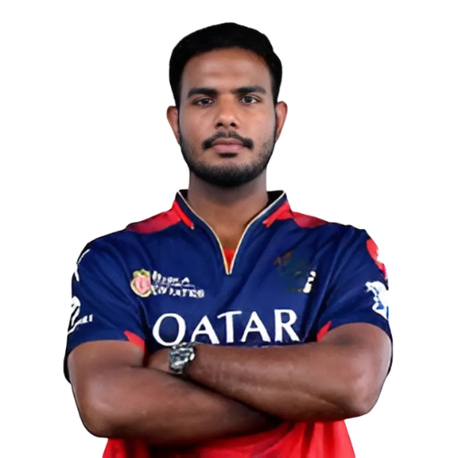 Yash Dayal posing in Royal Challengers Bengaluru jersey 2025