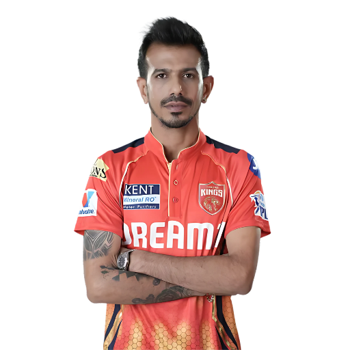 Yuzvendra Chahal posing in punjab kings jersey 2025