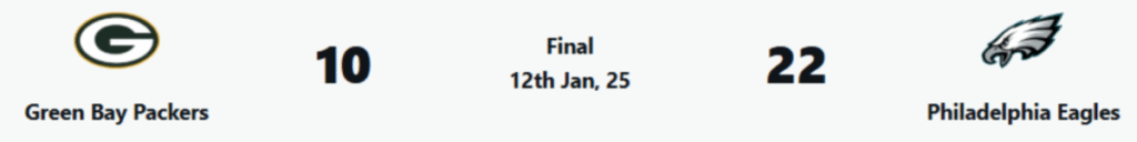 Green Bay Packers vs Philadelphia Eagles