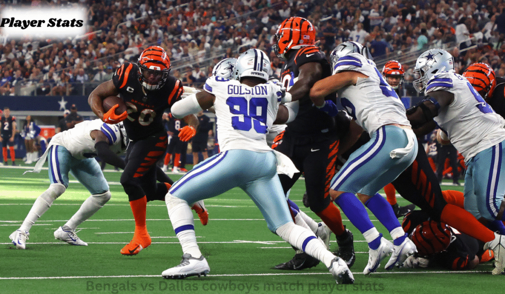 Bengals vs Dallas cowboys match player stats