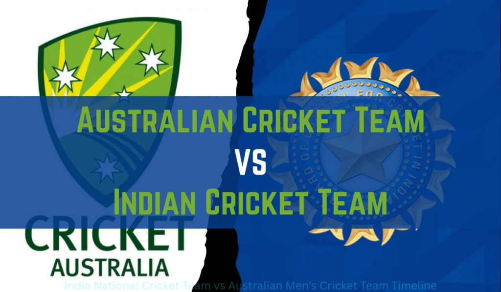 India National Cricket Team vs Australian Men’s Cricket Team Timeline