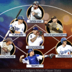 Padres vs Dodgers Match Player Stats