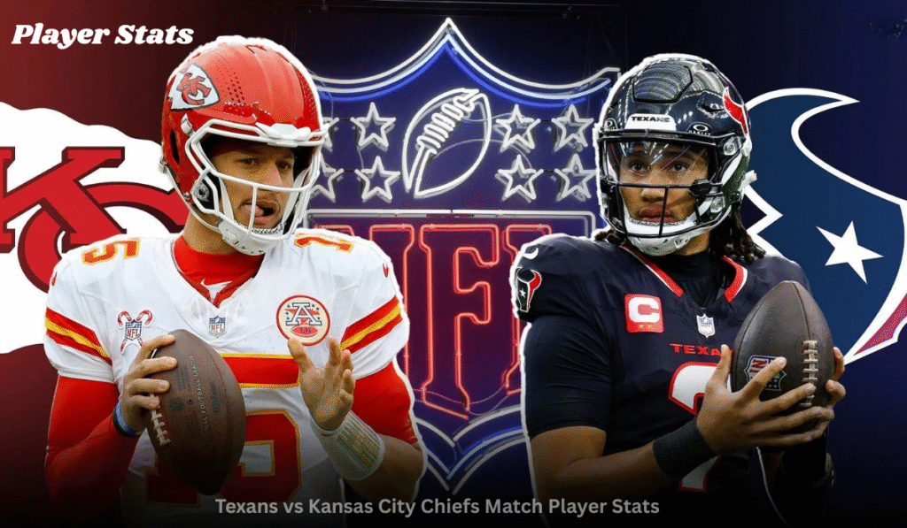 Texans vs Kansas City Chiefs Match Player Stats