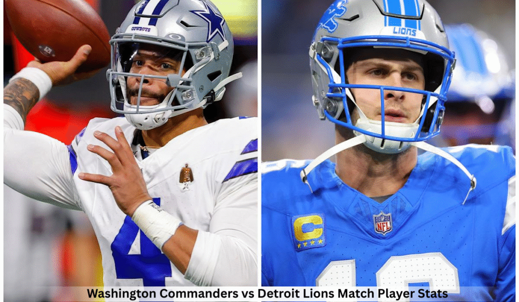 Washington Commanders vs Detroit Lions Match Player Stats