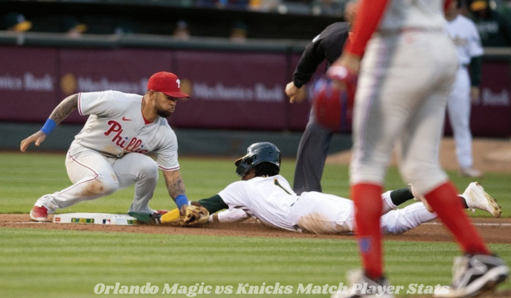 Oakland Athletics vs Phillies Match Player Stats