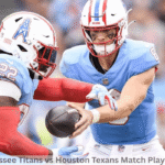 Tennessee Titans vs Houston Texans Match Player Stats