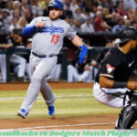 Diamondbacks vs Dodgers Match Player Stats