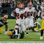 Green Bay Packers vs Cleveland Browns Match Player Stats