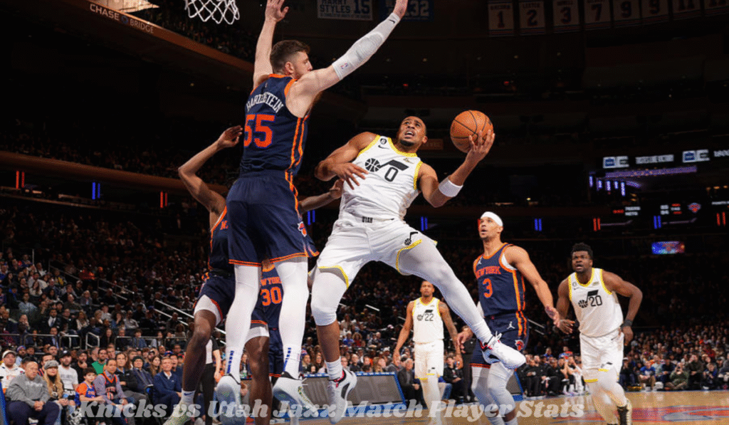 Knicks vs Utah Jazz Match Player Stats