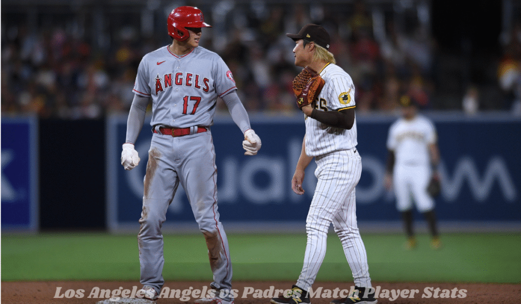 Los Angeles Angels vs Padres Match Player Stats