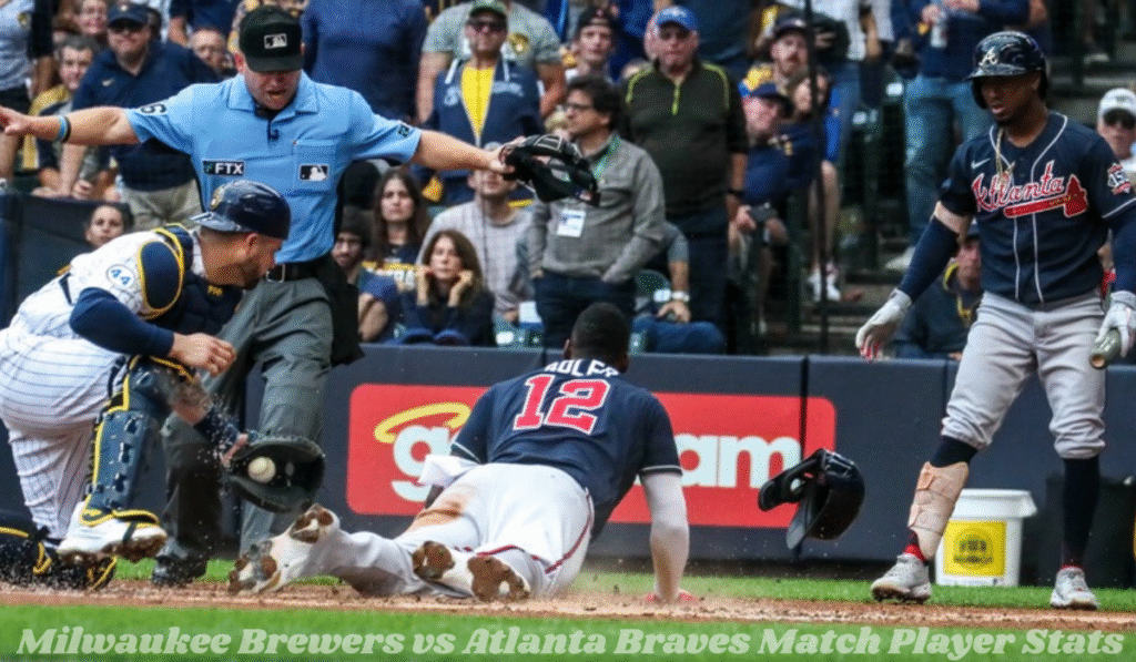 Milwaukee Brewers vs Atlanta Braves Match Player Stats