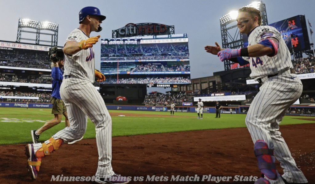 Minnesota Twins vs Mets Match Player Stats