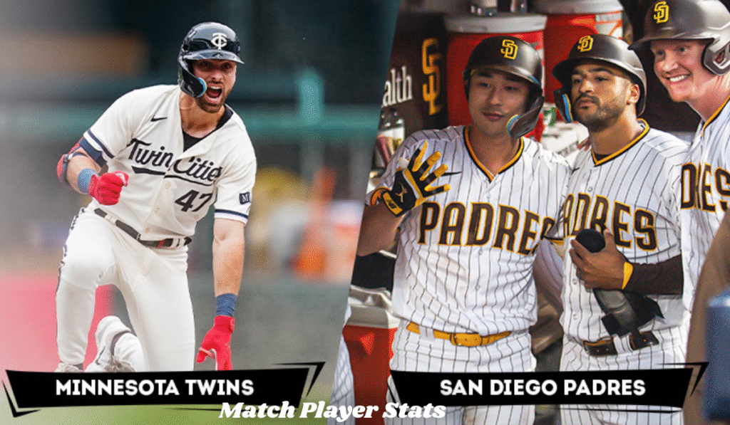 Minnesota Twins vs Padres Match Player Stats