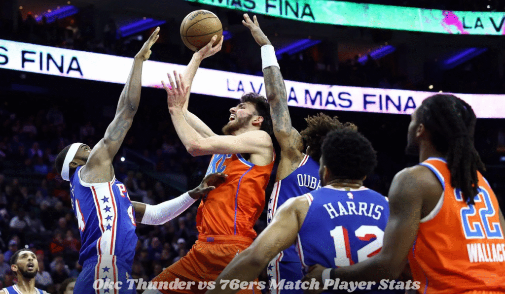 Okc Thunder vs 76ers Match Player Stats