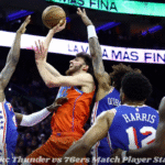 Okc Thunder vs 76ers Match Player Stats