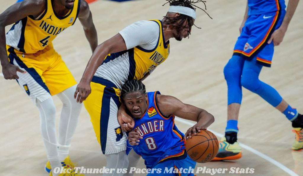 Okc Thunder vs Pacers Match Player Stats
