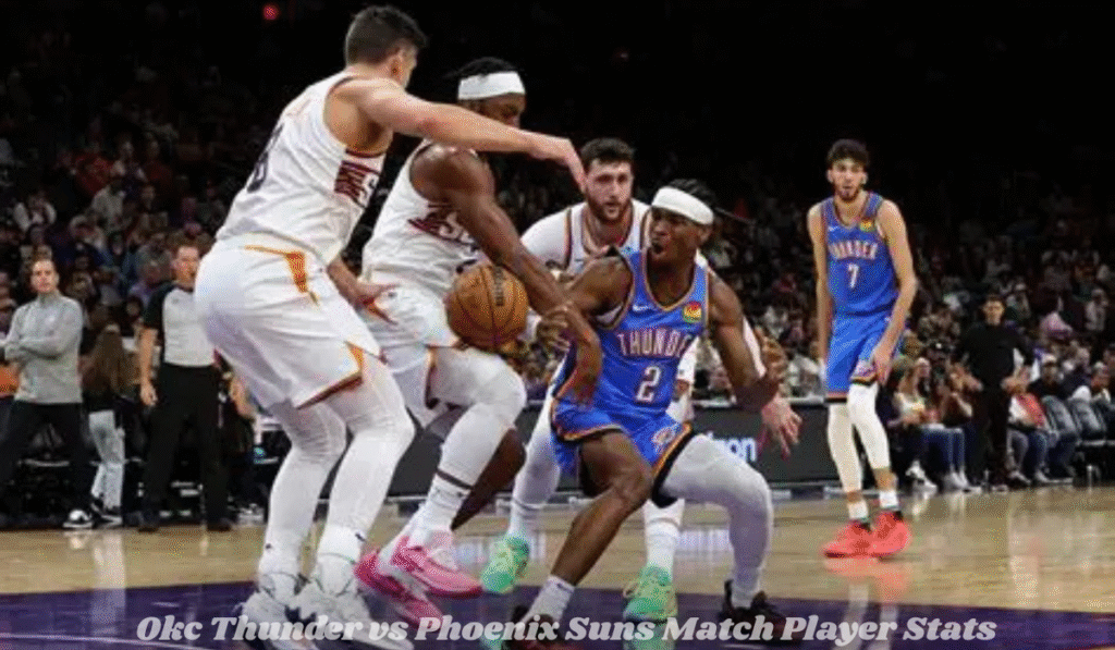 Okc Thunder vs Phoenix Suns Match Player Stats