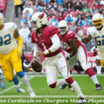 Arizona Cardinals vs Chargers Match Player Stats