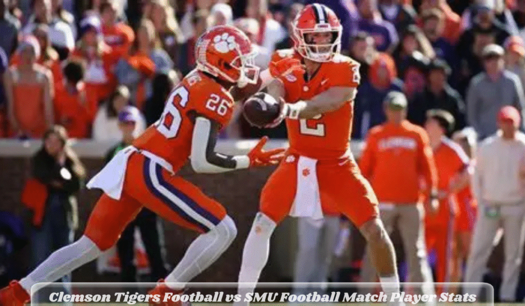 Clemson Tigers Football vs SMU Football Match Player Stats