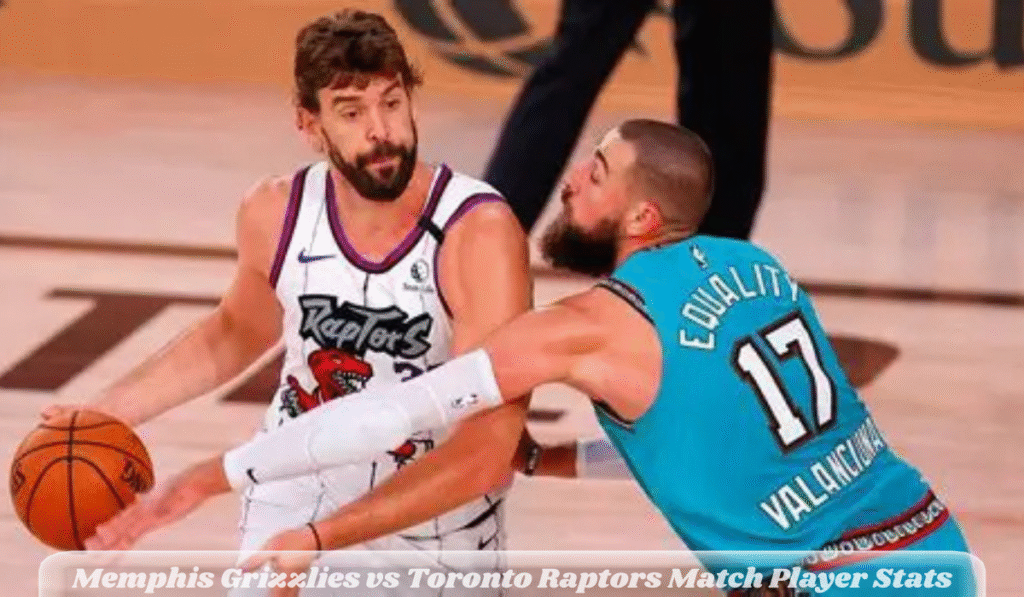 Memphis Grizzlies vs Toronto Raptors Match Player Stats