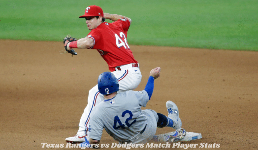 Texas Rangers vs Dodgers Match Player Stats