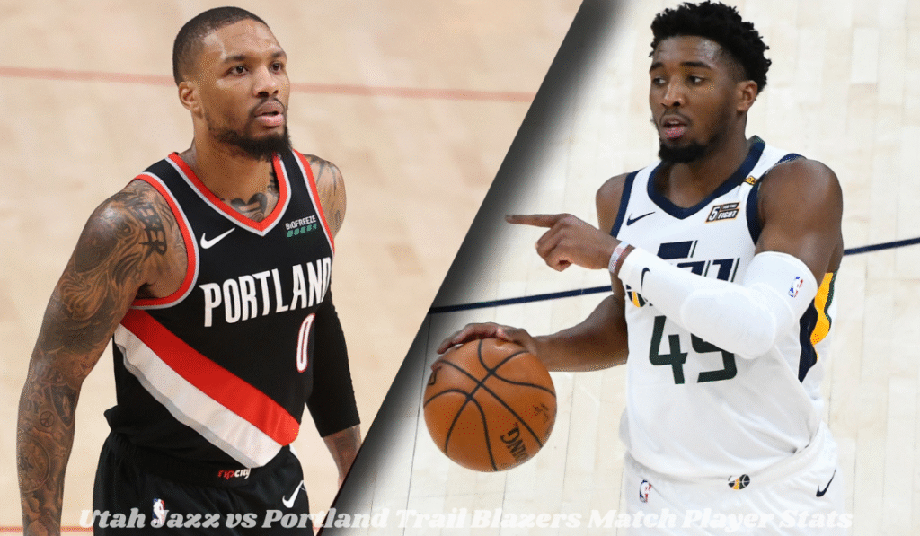 Utah Jazz vs Portland Trail Blazers Match Player Stats