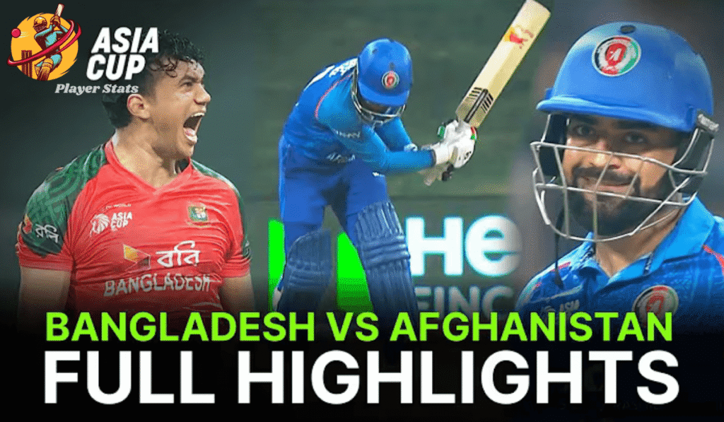 Afghanistan vs Bangladesh Match Analysis: Asia Cup 2025