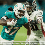 Atlanta Falcons vs Miami Dolphins Match Player Stats