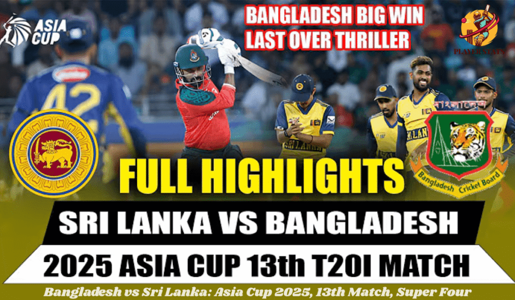 Bangladesh vs Sri Lanka Match Analysis: Asia Cup 2025