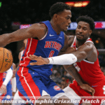 Detroit Pistons vs Memphis Grizzlies Match Player Stats