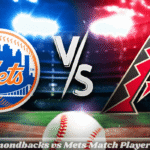 Diamondbacks vs Mets Match Player Stats