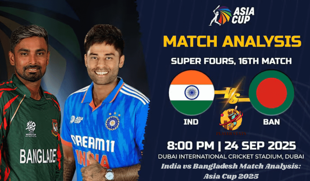India vs Bangladesh Match Analysis: Asia Cup 2025
