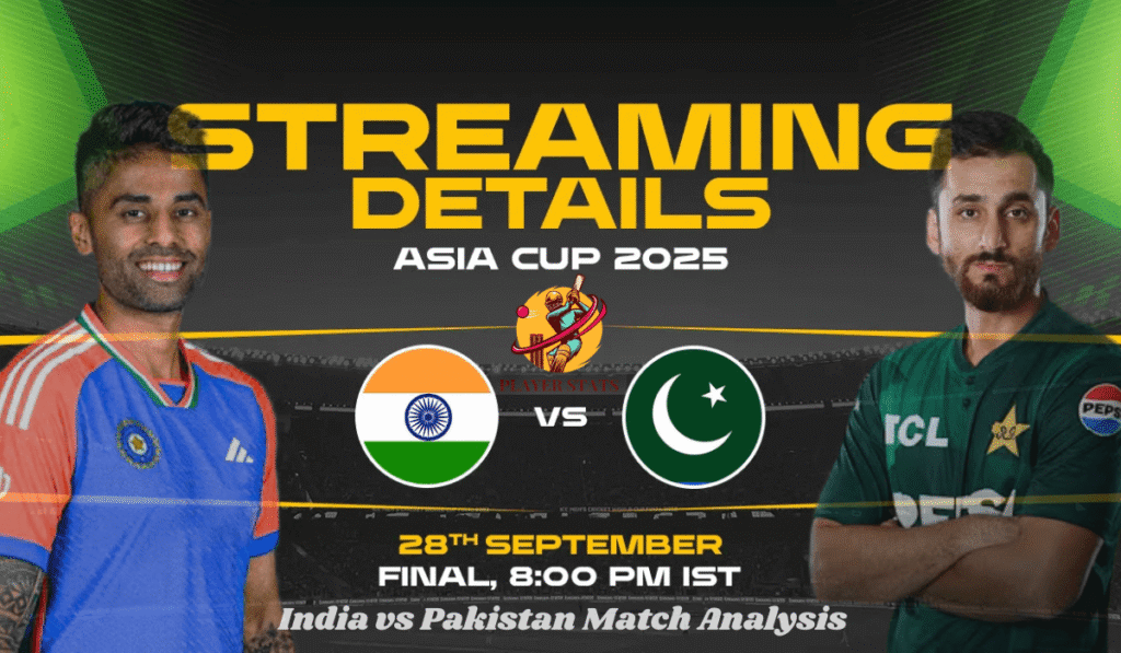 India vs Pakistan Match Analysis: Asia Cup 2025 Final