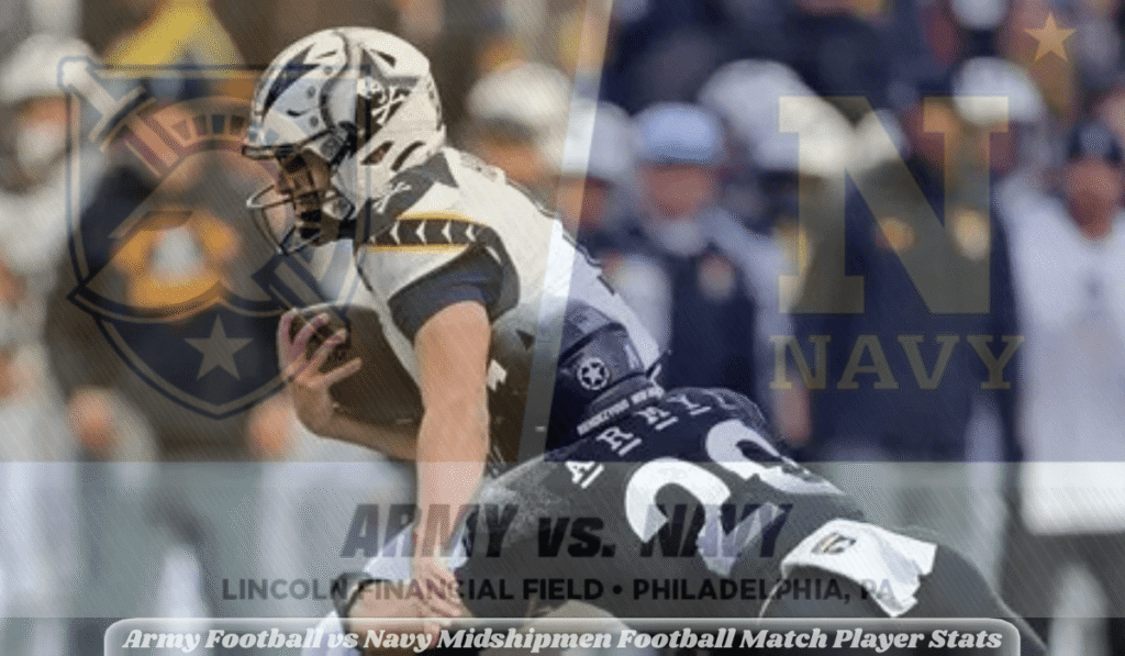 Army Football vs Navy Midshipmen Football Match Player Stats