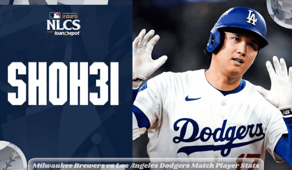 Milwaukee Brewers vs Los Angeles Dodgers Match Player Stats