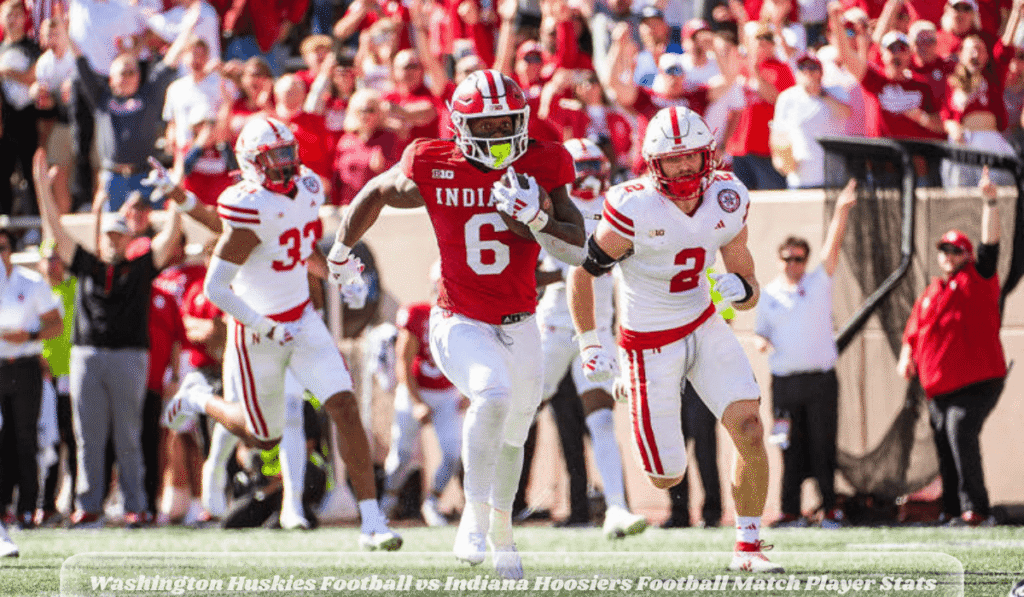 Washington Huskies Football vs Indiana Hoosiers Football Match Player Stats
